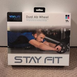 Dual Ab Wheel - Black NWT (Factory Sealed)